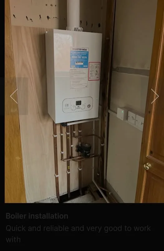 New Baxi boiler installation completed in Chorley